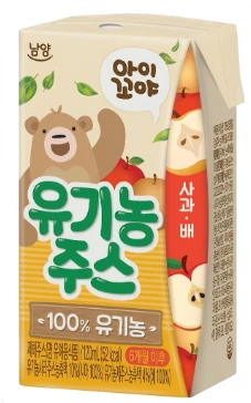 남양 아오꼬야 유기농주스 사과 배 120ml 제품 이미지