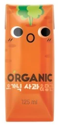 롯데칠성 오가닉 유기농 주스 사과&당근 125ml 제품 이미지