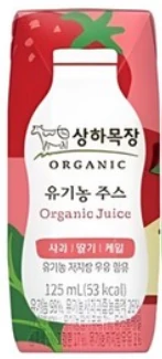 매일 상하목장 유기농주스 사과 딸기 케일 125ml 제품 이미지