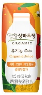 매일 상하목장 유기농주스 사과 오렌지 케일 125ml 제품 이미지