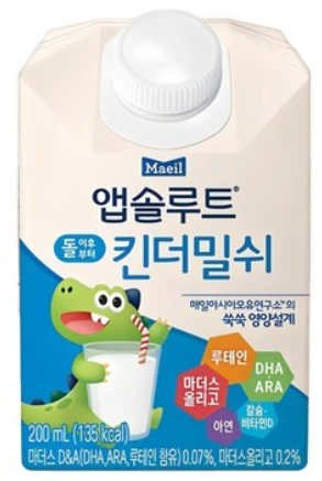 매일 앱솔루트 킨더밀쉬 200ml 제품 이미지