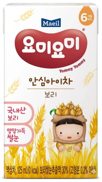 매일 요미요미 안심아이차 보리 125ml 제품 이미지