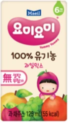 매일 요미요미 유기농 과일믹스 125ml 제품 이미지