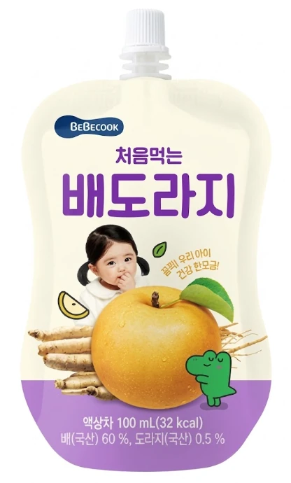 베베쿡 처음먹는 배도라지 100ml 제품 이미지
