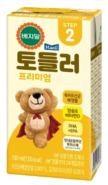 베지밀 토들러 프리미엄 2단계 190ml 제품 이미지