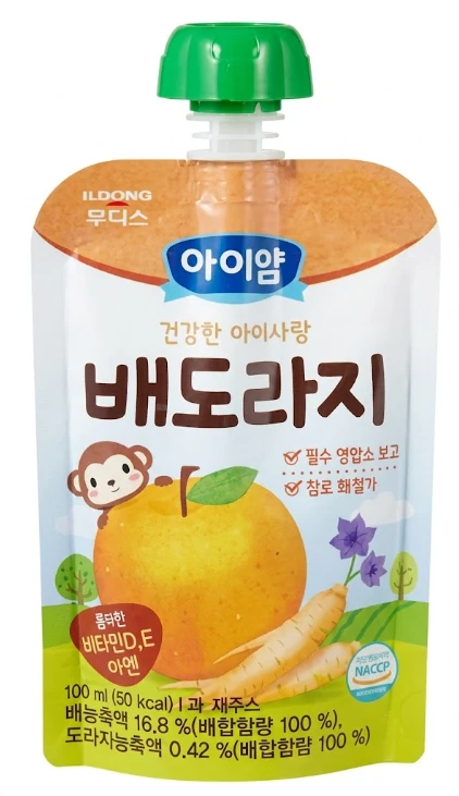 일동후디스 아이얌 건강한 아이사랑 배도라지 100ml 제품 이미지