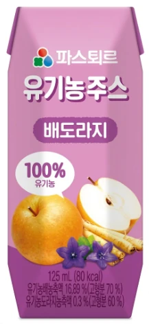 파스퇴르 유기농 주스 배도라지 125ml 제품 이미지