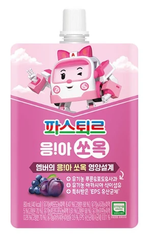 파스퇴르 응아 쏘옥 주스 푸룬&포도&사과 80ml 제품 이미지